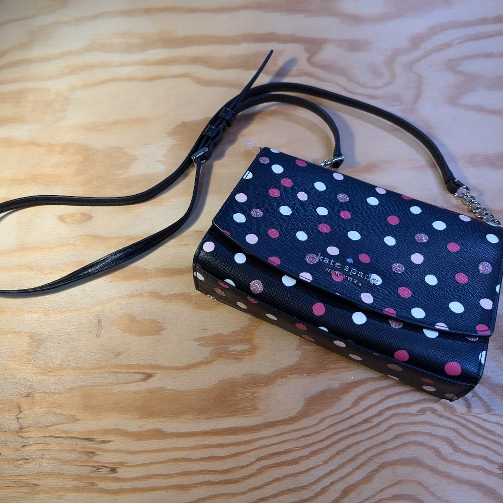 Kate Spade Carson convertible bag polkadot
